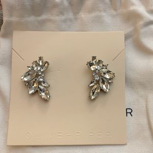 Porter cluster studs olive and piper crystal earrings